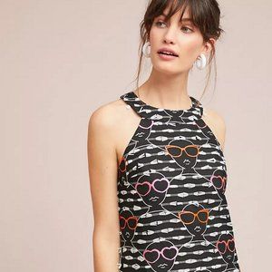 Hutch embroidered sunglasses 70s shift dress